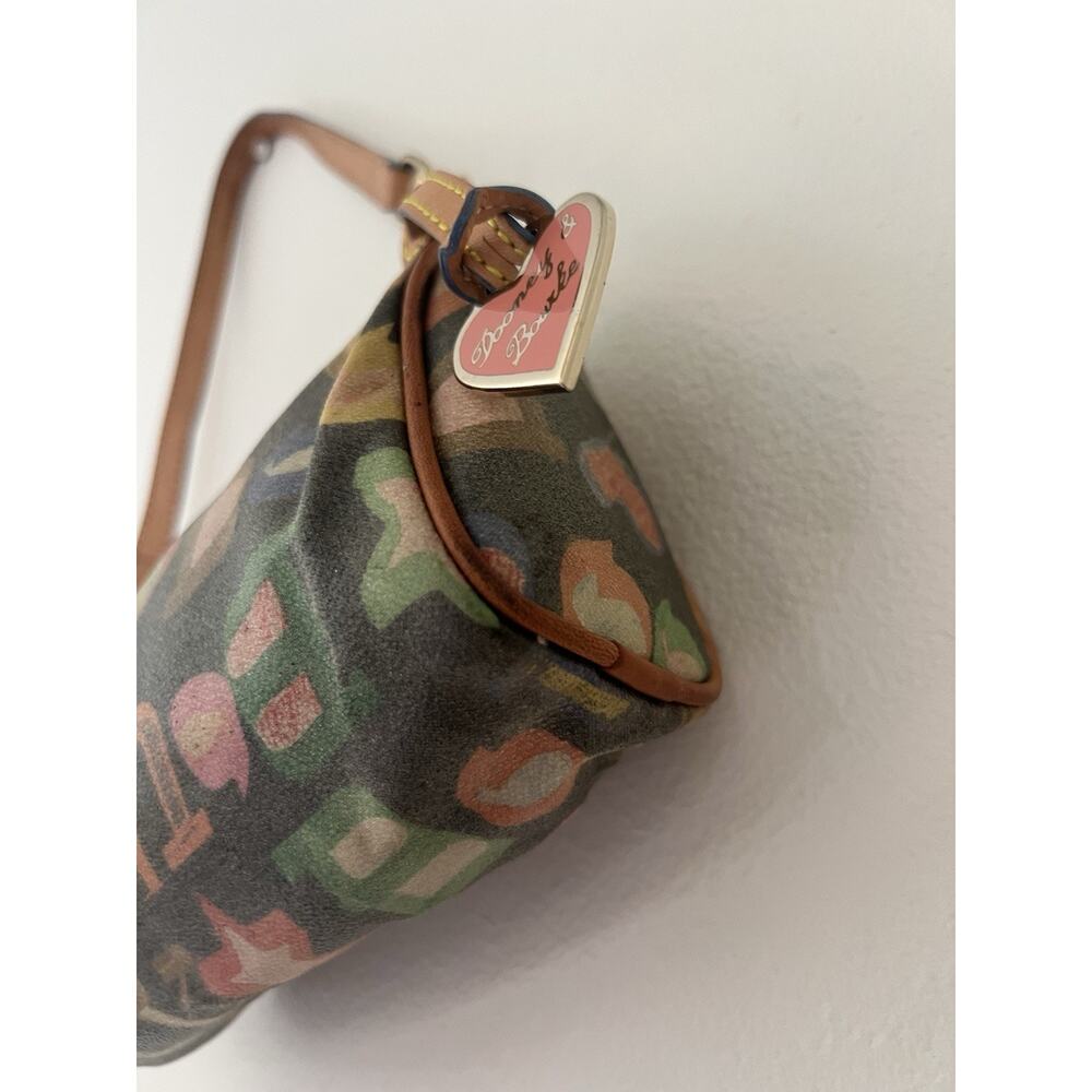 Dooney And Bourke Mini Barrel Bag Scribble Multicolor Monogram Y2K Vintage - Picture 6 of 14